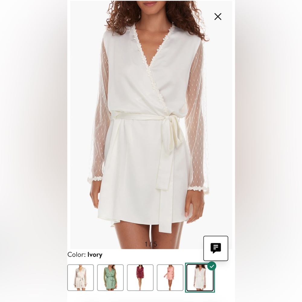 Flora Nikrooz Showstopper Ivory Robe